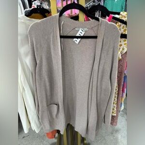 Cyrus Women's Taupe Open Front Cardigan